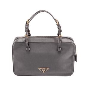Prada Enameled Metal Triangle Silk Evening Bag